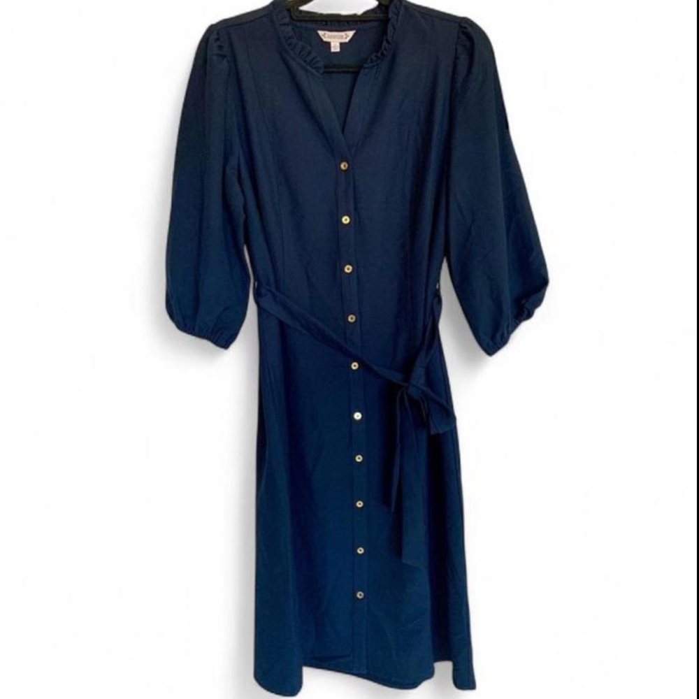NWT Nanette Lepore Navy Blue Midi Dress